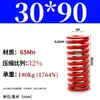 Mola helicoidal de compressão de fio plano forte retangular padrão japonês para molde de alta temperatura vermelha 65mn TM spring SWM carga 6