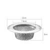 Malla de filtro de acero inoxidable tazón de cocina cesta de fregadero filtro cuenco para verduras alcantarilla basura filtro anti-atasco
