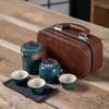 Juego de té de viaje portátil juego de té kung fu traje al por mayor al aire libre Taza Express vacaciones empresa regalo de negocios logo