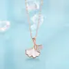 Collar de Plata S925 con Madreperla Blanca Colgante Versátil para Mujer Lujo Accesible Moda Joyería de Gama Alta Concha Nicho Gama Alta Estilo Nuevo