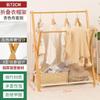 DZ Cabide Dobrável para Roupas Bebê Crianças Cabide de Chão Quarto Mesinha de Cabeceira Roupa Noturna Artefato Rack de Armazenamento