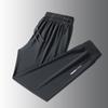 Pantalones de Hielo de Seda para Hombre 2026 Verano Estilo Delgado de Nueve Puntos Jogger Talla Grande Alta Elasticidad Secado Rápido Deportivos Casuales Pantalones Largos Transfronterizo