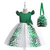 Vestido de niña de Navidad de Amazon, vestido estampado del Día de San Patricio, vestido de princesa de fiesta con mangas voladoras