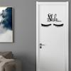 Kunshang Nuevas Calcomanías de Pared de Pestañas Talladas Decoración Creativa Moderna para el Hogar Dormitorio Mesita de Noche para Niños Tocador KS262