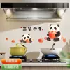 Pegatinas de pared resistentes a altas temperaturas y a prueba de aceite para estufas del hogar, simbolizando prosperidad y buena fortuna, decoran la cocina con adhesión electrostática, no requiere pegamento