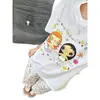 Lindo y adorable estampado de jade dulce de dibujos animados, camiseta casual de verano de manga corta, nuevo conjunto simple, adecuado para usar como prenda exterior