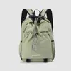 Mochila esportiva externa para homens, mochila leve com cordão para caminhada e viagem, bolsa versátil para laptop, mochila escolar para estudantes