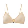 Cross-border Traceless Sexy plus size Underwear Feminino Fino Pequeno Peito Push-up Ajustável Fivela Frontal Feminina Lindo Sutiã Traseiro