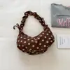 Bolso de Lentejuelas de Lunares Estilo Coreano Bolso Casual de Alto Valor Forma de Dumpling Bolso de Hombro Único Plisado Personalidad Bolso de Axila Nuevo Estilo 2026 Moderno