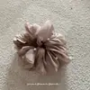Lazo para el pelo de tela coreana rosa de encaje puramente deseable, elegante y fresco, scrunchie dulce, cuerda para el pelo dulce, scrunchie de perlas