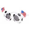 Gafas Mundial de Fútbol Gafas de Fiesta Bandera Suministros para Fiesta Accesorios para Fotos Gafas de Sol para Disfraz de Baile Festivo