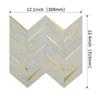Panel de pared decorativo de metal tridimensional 3D, mosaico de aluminio y plástico, pegatinas de pared autoadhesivas, se pueden cortar para modificar el fondo de la cocina.