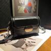 Bolsa feminina de couro genuíno cross-border, fashion, camada superior, couro de vaca curtido vegetal, pequena bolsa quadrada, retrô, elegante, bolsa de ombro crossbody 320
