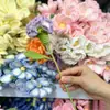 Ramo de claveles de ganchillo de lana terminado, flores artificiales hechas a mano, flores tejidas para el Día de la Madre y el Día del Maestro, venta al por mayor