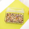Caja de Empaque Rectangular de Acrílico Transparente Estilo Beijing Tongrentang Gelatina de Piel de Burro Caja de Almacenamiento para el Hogar