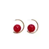 Pendientes Geométricos de Lujo Ligero Francés Estilo Retro Vintage Pendientes de Perla Grandes Diseño de Nicho Accesorios de Pendientes Exagerados para Mujer