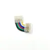 Lámpara SMD de 6 Pines con Conector RGBWW Sin Soldadura Cable de Conexión Sin Área Oscura Conector de Hebilla de Cristal de 12 mm