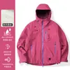 Jaqueta Feminina Outdoor de Marca Grande 2025 Novo Modelo Primavera e Outono Três em Um Tamanho Pequeno Corta-vento Impermeável Jaqueta de Montanhismo para Homens