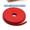 Tira de Cuero Doble Cara de 5m de Largo en Color Marrón Rojizo Estilo Vintage, Tira de Piel Sintética de PU Hecha a Mano, Accesorio Adhesivo de Doble Capa para Ropa, Bolsos y Cuerdas de Cuero DIY