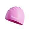 Touca de natação para adulto, unissex, profissional, à prova d'água, confortável, de silicone, moda, plus size, touca de natação para treinamento, atacado