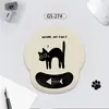 Mouse Pad de Pulso de Gato Fofo Apoio de Mão de Silicone Simples para Escritório Almofada de Pulso Espessa Estéreo 3D Prevenção de Dor na Mão do Mouse