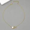 Joyería Transfronteriza Europea y Americana Caliente Amazon Colgante Hoja de Camelia Latón Galvanizado Flor de Concha Collar para Mujeres