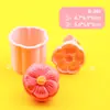 Serie de flores: Varios moldes simulados para pastel de luna, moldes para repujado de pastel de frijol mungo, moldes para hornear pastelería de pastel de luna de seis pétalos