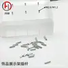 Suporte de exibição de joias DIY haste 16G14G aço inoxidável rosca interna acessórios de exibição de joias