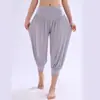 Ropa Yunyun Nuevos Pantalones de Yoga de Modal de 7 Puntos Pantalones de Pierna Ancha