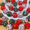 Explosões transfronteiriças 16mm Tema de Natal Três peças Furo reto Bola de argila DIY Caneta com contas Estrela de Shambhala Broca