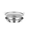 Cesta escurridora de aceite para el hogar, aparato para filtrar aceite, utensilio de cocina, bandeja escurridora de aceite de acero inoxidable, colador para filtrar aceite de freír, transfronterizo