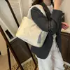 Moda Transfronteriza Nueva Bolsa de Ropa de Algodón de Alta Calidad Estilo Nacional, Bolso Tote Bordado de Tendencia Nacional de Lujo Ligero, Bolso de Hombro para Viajes Diarios