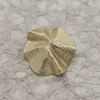 Botones Metálicos de 36 mm con Textura Plegada de Forma Especial para Blusas de Mujer Botones Decorativos Estéreo Botones para Prendas de Abrigo de Piel Botones Cosidos a Mano