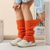 Polainas de Punto Trenzado para Otoño e Invierno Transfronterizas Calcetines Largos Holgados Térmicos para Mujer Polainas de Punto Trenzado Estilo Europeo y Americano Cubrebotas
