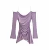 Estilo Coreano Pura Pasión Adelgazante Versátil Tencel Delgado Ligeramente Transparente Top Sexy Espalda Abierta Diseño Entallado a la Cintura Elegante Camiseta Hot Girl