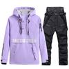 Nuevo traje de esquí de snowboard para hombres y mujeres, traje de invierno cálido y grueso, traje de esquí de estilo coreano, traje doble