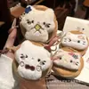 Novo Pingente Broche Grampo de Cabelo Decoração para Roupas Mochila Chaveiro Boneca Gatinho Fofo Chaveiro de Pelúcia