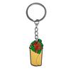 Llavero de Comida Llavero de Equipaje Colgante Llavero de Goma Suave de PVC Regalo de Graduación Llavero de Regalo Pequeño