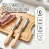 Raspador de pelo de cerdo de acero inoxidable con mango de madera, herramienta para quitar pelo de cerdo, herramienta de cocina para afeitar pelo de cerdo