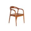 Taburete con Respaldo y Reposabrazos de Madera Maciza Hogar Ocio Sala de Té Restaurante Silla de Comedor Cafetería Casa de Huéspedes Ocio Silla Shumeite
