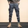 Overol de estilo militar retro americano pesado europeo y americano con múltiples bolsillos para hombre marca de moda pantalones de punta pantalones transfronterizos en stock