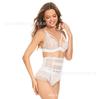 Ropa interior de boda transparente sin relleno sexy para mujeres europeas y americanas, conjunto de lencería sexy de malla para mujer