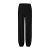 Conjunto de tres piezas para mujer en otoño: top de tirantes a rayas bicolor + camiseta de blusa holgada de manga larga con cuello en V + pantalones de campana de cintura alta