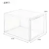 Caja de Zapatos Transparente Simple de Plástico Caja de Almacenamiento de Zapatos abatible Combinación de Zapatero Succión Magnética Gabinete de Zapatos para el Hogar Dormitorio Estudiantil