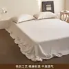Capa de edredom simples estilo japonês Classe A, 10% linho 90% algodão, conjunto de cama simples de três peças em algodão e linho de cor sólida