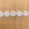 Accesorios de ropa de encaje de código de barras de seda de poliéster, encaje, encaje, puede cortar una pequeña flor, accesorios de bordado, encaje soluble en agua