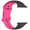 Adequado para Apple Laser Carving Flor Embutida Duas Cores Pulseira de Relógio de Silicone Pulseira de Relógio de Silicone Apple iWatch em Estoque