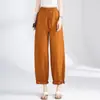 Pantalones de encaje con volantes, de cintura alta, corte holgado, pantalones tipo linterna adelgazantes, 2026 verano casual transpirables versátiles cropped bloomers