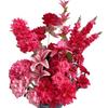 Nueva flor artificial de boda Rojo Rosa Techo de Salón de Bodas Decoración de Banquete de Boda Arreglo Floral para Camino Arreglo Floral de Piso Flor Falsa Sola