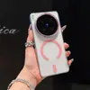 Funda rígida magnética transparente para PC adecuada para funda de teléfono vivox300pro iQOO15 soporte de airbag cubierta protectora anticaídas